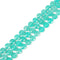 Amazonite Color Dyed Jade Hexagram Cutting Faceted Coin Beads 10mm 15.5'' Strand