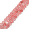 Cherry Quartz Heart Shape Beads Size 12mm 15.5'' Strand