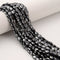 Natural Gray Hematite Faceted Oval Beads Size 6x8mm 15.5'' Strand