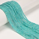 Natural Green Amazonite Smooth Round Beads Size 3mm 4mm 15.5" Strand