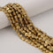 Gray/Gold/Silver/Copper Color Hematite Scallop Shape Beads Size 8x9mm 15.5''Strd