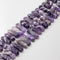 Natural Teeth Amethyst Graduated Top Drill Points Beads Size 30-45mm 15.5" Strd