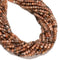 Natural Peach Moonstone Faceted Round Beads Size 2mm 3mm 4mm 15.5" Strand
