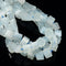 Natural Aquamarine Smooth Cube Beads Size 10mm 15.5'' Strand