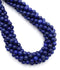 High Grade Natural Lapis Lazuli Smooth Round Beads Size 6mm 15.5'' Strand