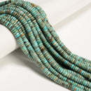 Natural Multi Blue Turquoise Heishi Disc Beads Size 2x6mm 15.5" Strand