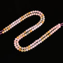 Gradient Natural Morganite Faceted Round Beads Size 6mm 8mm Size 15.5" Strand