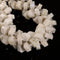 Natural White Rainbow Moonstone Faceted Irregular Wheel Beads 8x15mm 15.5'' Strd