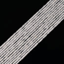 03 Mixed Gemstone Cylinder Tube Shape Beads Size 2x4mm 15'' Strand