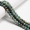 African Turquoise Matte Round Beads 4mm 6mm 8mm 10mm 12mm 15.5" Strand