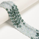 Gradient Natural Jadeite Jade Smooth Rice Shape Beads Size 4x6mm 15.5" Strand