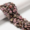 Natural Rhodonite Heart Shape Beads Size 12mm 15.5'' Strand