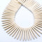 Ivory White Howlite Turquoise Spike Point Beads Size 5x48mm 15.5'' Strand