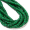 Synthetic Malachite Smooth Rondelle Beads Size 2x6mm 15.5'' Strand