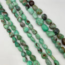Natural Chrysoprase Pebble Nugget Chunk Beads 12x15mm 14x16mm 15x18mm 15.5" Strd