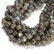 Natural Yellow Gray Labradorite Smooth Round Beads Size 8mm 10mm 15.5'' Strand