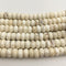 large hole white turquoise beads smooth rondelle beads
