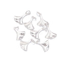 925 Sterling Silver Gingko Leaf Charm Pendant Size 13.5x16mm 3pcs per Bag
