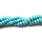 Blue Turquoise Smooth Rondelle 3x4mm 4x6mm 5x8mm 15.5" Strand