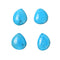 Blue Turquoise Flat Back Irregular Drop Pendant Size 30x35-35x45mm Sold By Piece