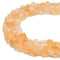 Citrine Rough Nugget Chunks Center Drill Beads Approx 6x11mm 15.5" Strand