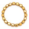 Gold Plated Hematite Nugget Chunk Bracelet Beads Size 8x10mm 7.5'' Length
