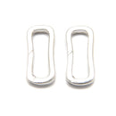 925 Sterling Silver Rectangle Clasp Size 7x16mm 3 pcs per Bag