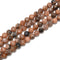 Multi Color Peach Moonstone Faceted Round Beads Size 6mm 8mm 10mm 15.5'' Strand