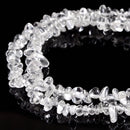 Natural Clear Quartz Chips Beads Size 5-6mm 7-8mm 15.5'' Strand