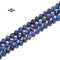 Natural Lapis Faceted Round Beads 5mm 6mm 8mm 15.5" Strand