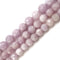 natural kunzite faceted round beads