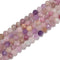 Natural Purple Jade Faceted Round Beads Size 4mm 15.5'' Strand15.5'' Strand