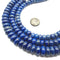 Lapis Lazuli Irregular Smooth Rondelle Beads 6x9mm 6x10mm 6x12mm 15.5" Strand