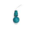 Blue Green Turquoise Guru Beads Three Holes T-Beads Size 8mm10mm Sold by One Set