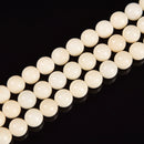 Natural Ivory Jasper Smooth Round Beads Size 6mm 8mm 10mm 15.5'' Strand
