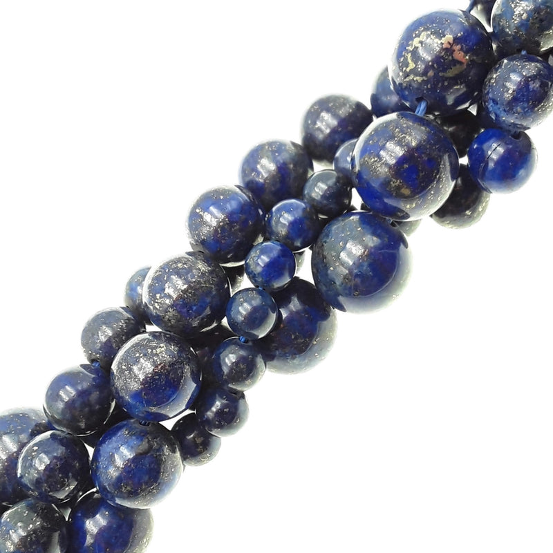 lapis lazuli smooth round beads