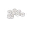 925 Sterling Silver Large Hole Rondelle Beads Size 3.5x7.3mm 6pcs per Bag