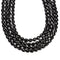 Black Onyx Smooth Oval Shape Beads Size 8x10mm 15.5'' Strand