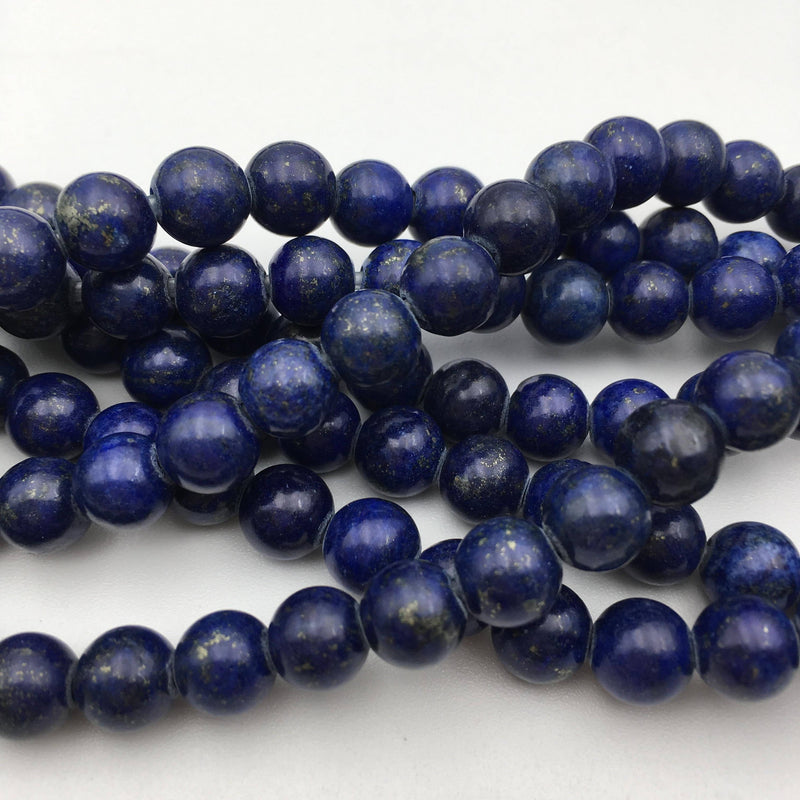 large hole lapis lazuli smooth round beads