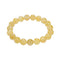golden rutilated quartz bracelet smooth round