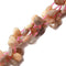 Natural Peach Moonstone Faceted Flat Teardrop Beads Size 8x10mm 15.5" Strand
