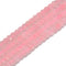 Natural Rose Quartz Hard Cut Faceted Rondelle Beads Size 4x6mm 15.5'' Strand