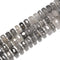 Natural Cloundy Quartz Faceted Wheel Rondelle Beads Size 7x15mm 15.5'' Strand