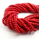 red yellow pink howlite turquoise smooth rondelle beads 