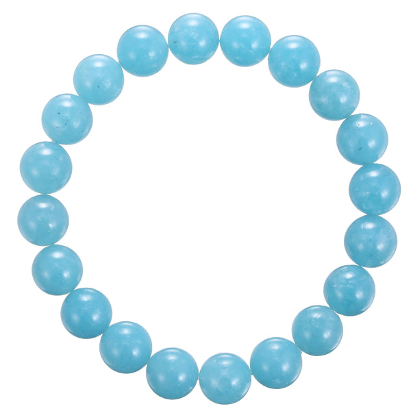 blue sponge quartz bracelet smooth round