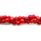 Red Irregular Bamboo Coral Smooth Round Beads Size 6mm 7mm 8mm 15.5" Strand