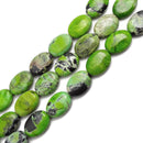 chrysoprase smooth oval beads 