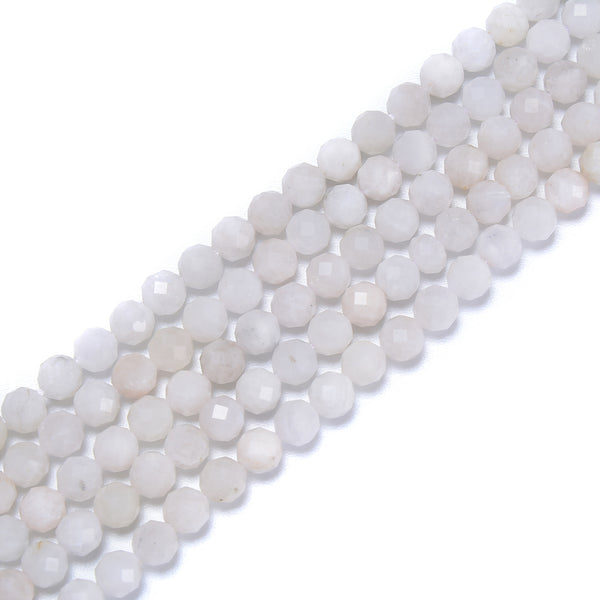 Light Gray Moonstone Smooth Round Beads Size 6mm 8mm 10mm 15.5'' Stran –  CRC Beads