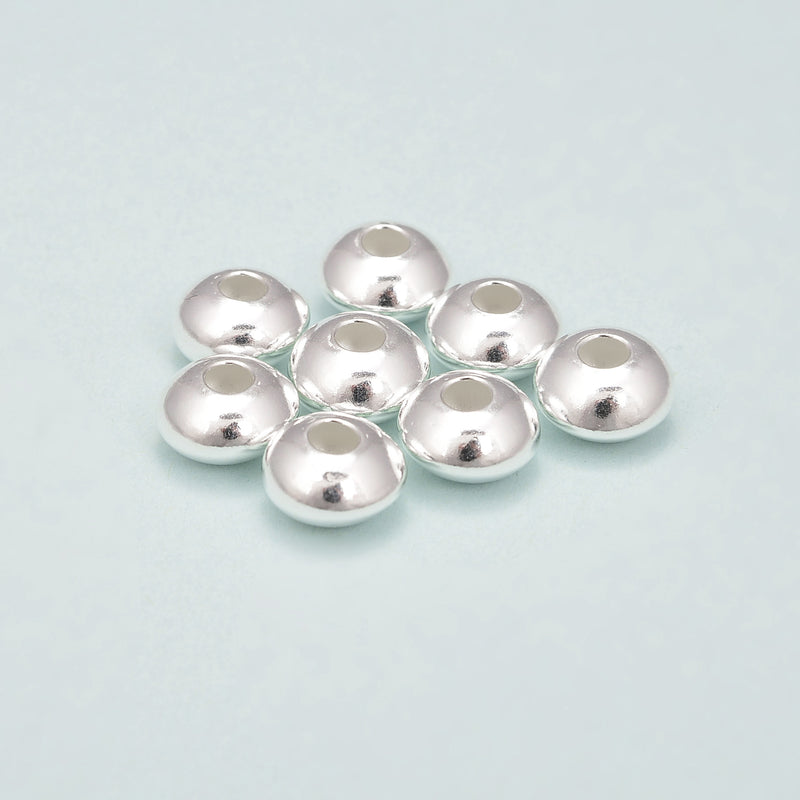 925 Sterling Silver Bicone Shape Beads Size 1.5x3mm-6x10mm Sold by Bag