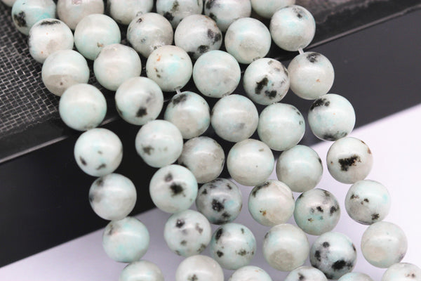 chinese sesame jasper smooth round beads